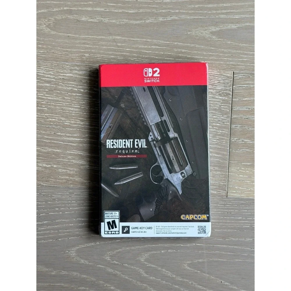 Resident Evil Requiem Deluxe Edition Steelbook Nintendo Switch 2 Game Key Card